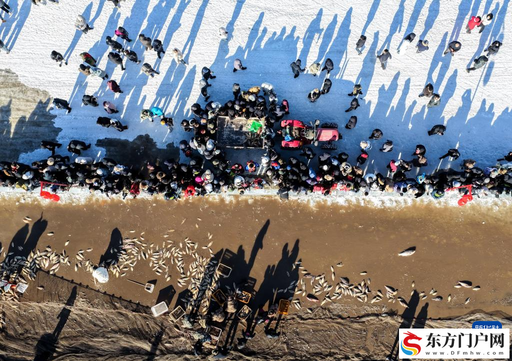呼和浩特：哈素海第四届冬捕节开幕(图1)