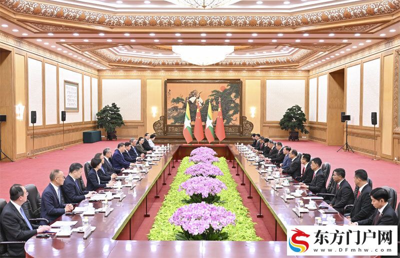 习近平同缅甸总统敏昂莱会谈(图2)